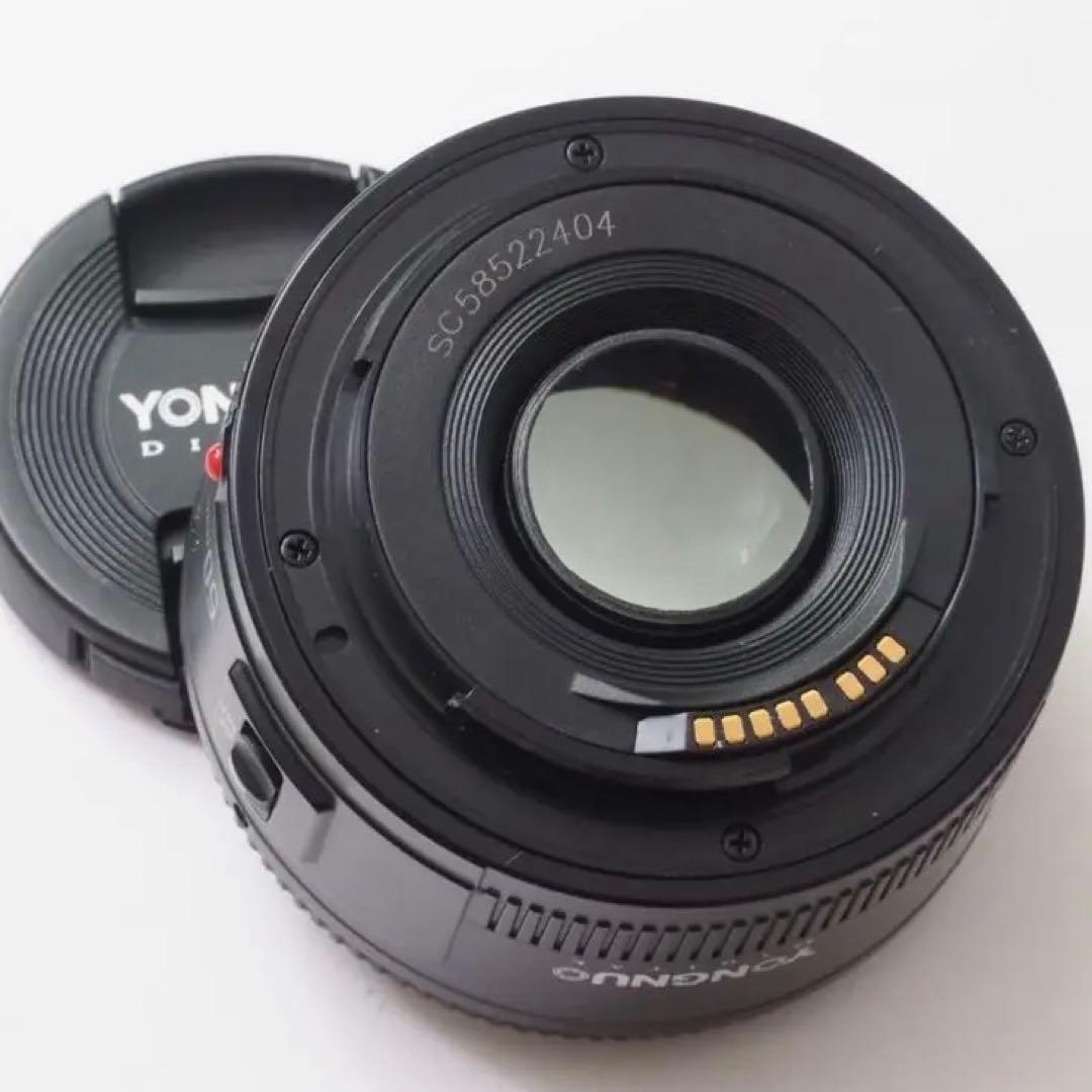 【美品】YONGNUO YN50mm F1.8 EFキャノンEF用 明るい単焦点