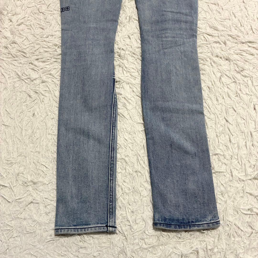 【KSUBI】スビ ダメージ加工ストレッチデニムパンツ クラッシュデニム 29