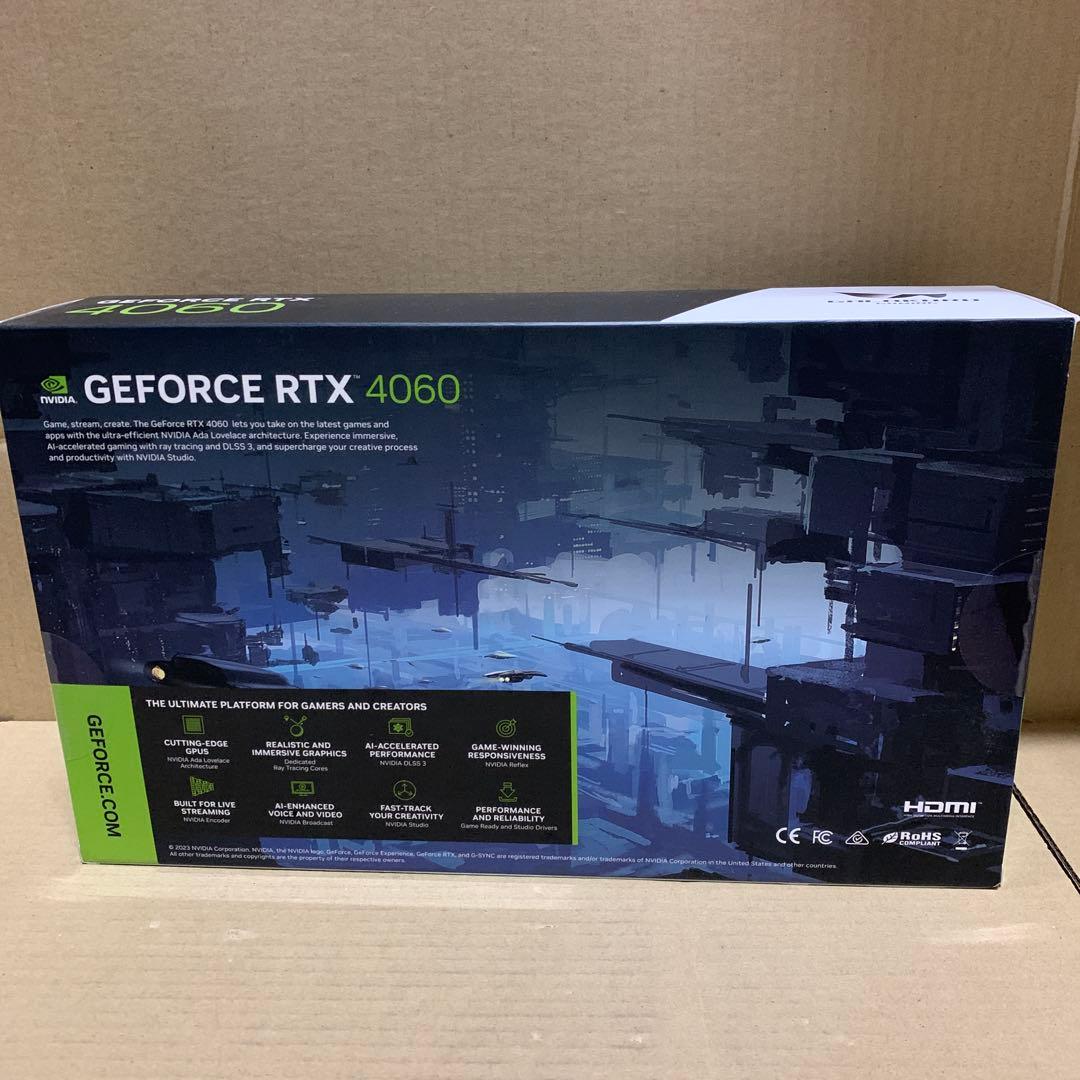 新品未開封　玄人志向 GeForce RTX 4060搭載 グラフィックボード