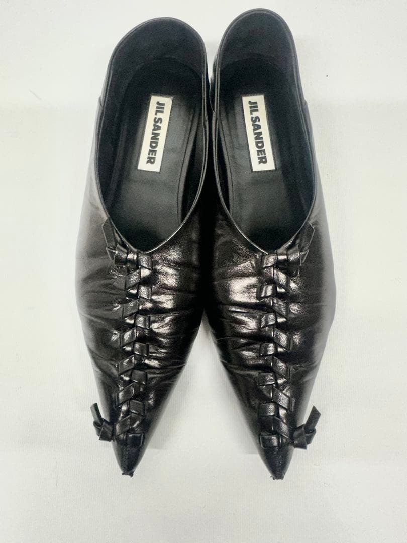 JIL SANDER ブラック フラットシューズ 35サイズ 約22.5
