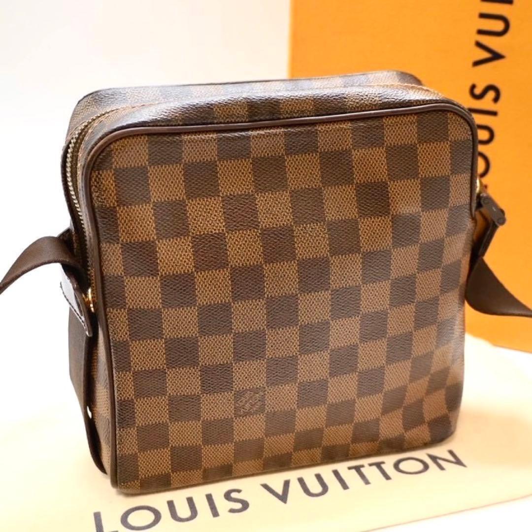 【美品❗❗✨】 ルイヴィトン ダミエ オラフPM ショルダーバッグ レザー