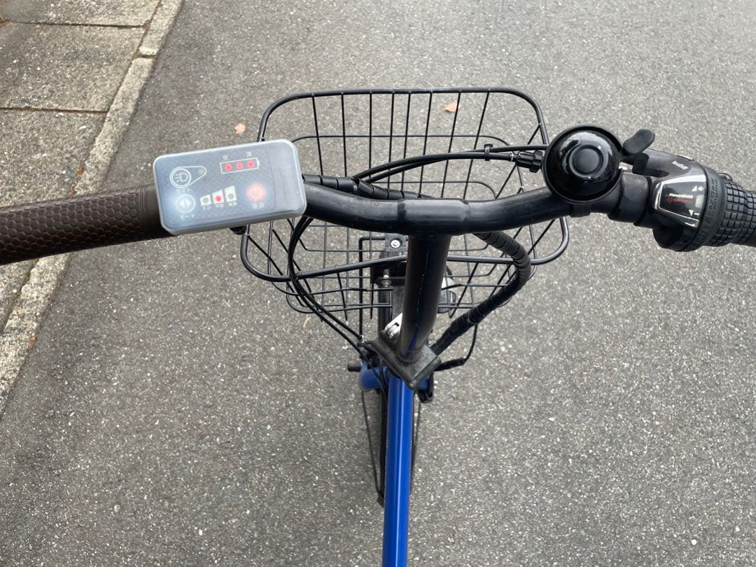 電動アシスト自転車 青色 折りたたみ式