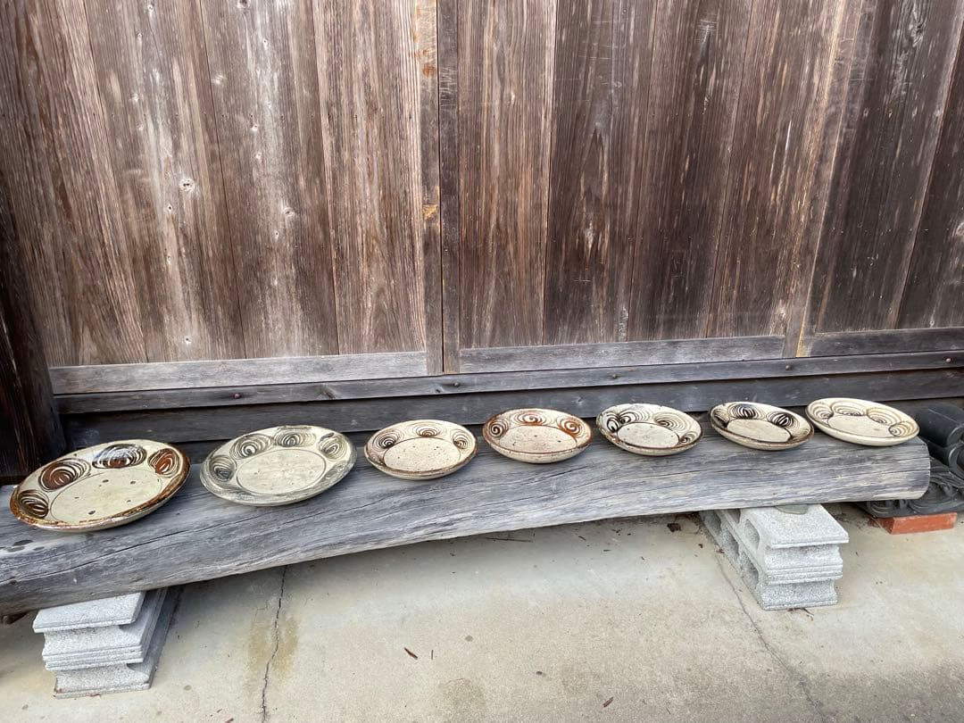 瀬戸　馬の目皿　大皿