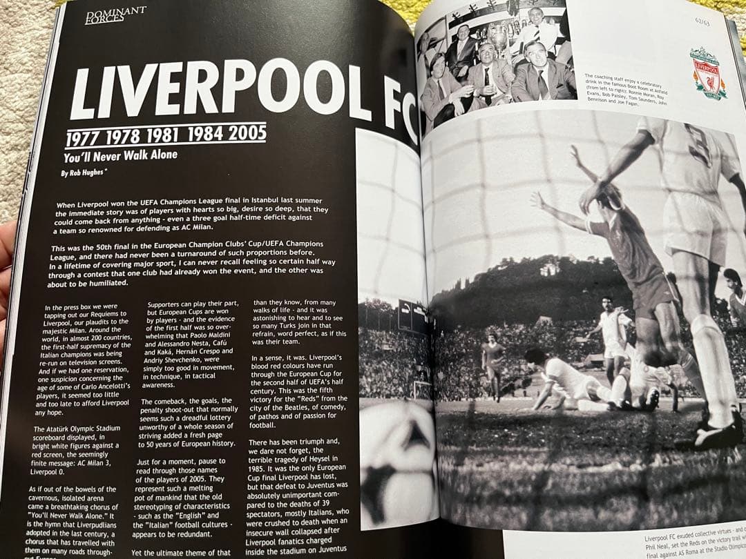 バルセロナ　アーセナル　チャンピオンズリーグ決勝プログラム 2006