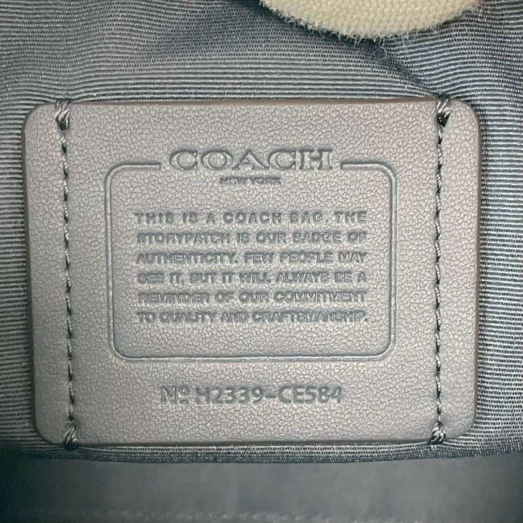 【新品未使用/クララ】COACH コーチ ハンドバッグ CE584 ブルー