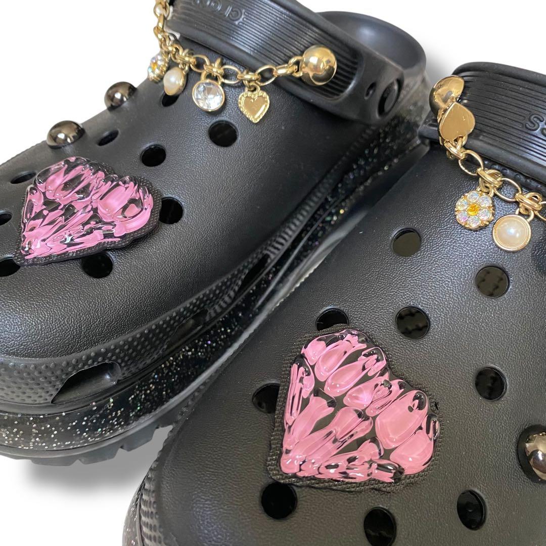 限定レア crocs × atmos pink 厚底 サンダル 25cm y2k