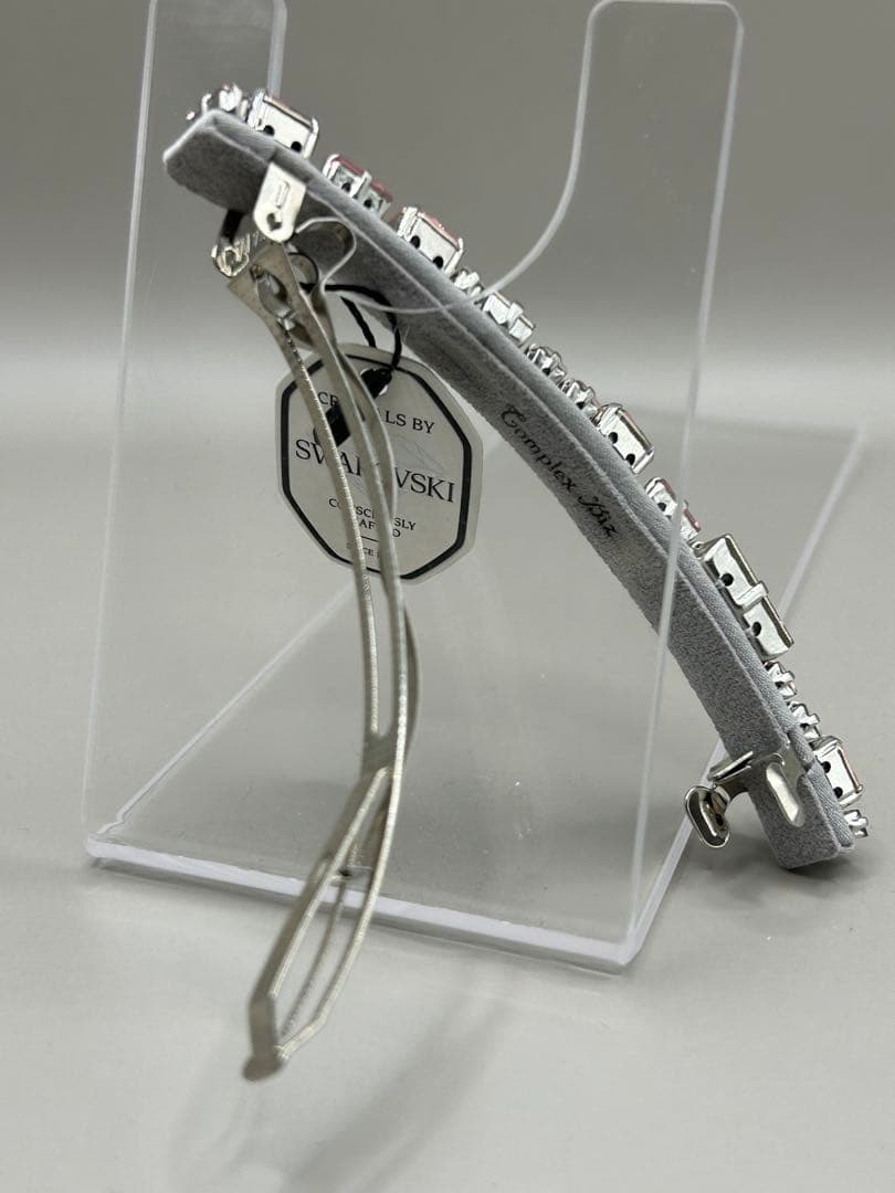 【新品・未使用】コンプレックスビズ クリスタルバレッタ　ピンク