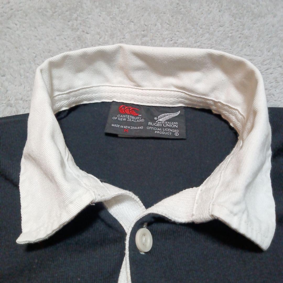 90s カンタベリー オール ブラックス ステインラガー ラグビー ポロシャツ