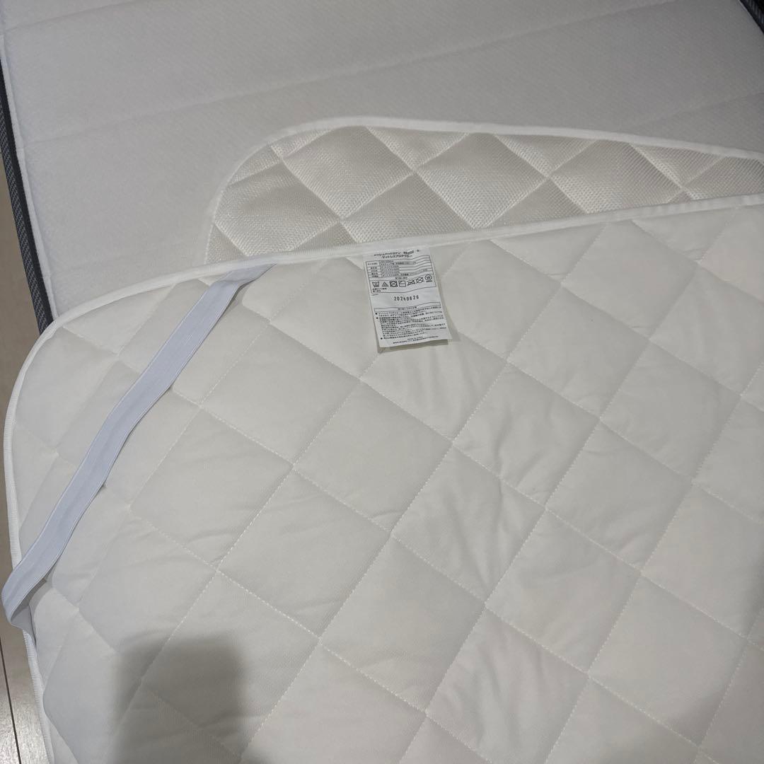 【美品】ニトリ　シンプル シングルベッドフレームとマットレス（Nスリーブハード）