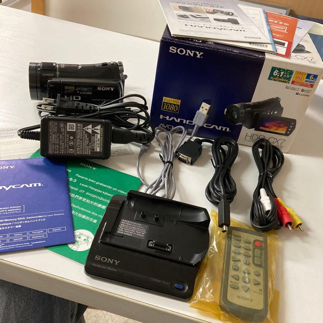 美品 SONY HDR-CX7 ナイトショット機能搭載 ビデオカメラ 完品