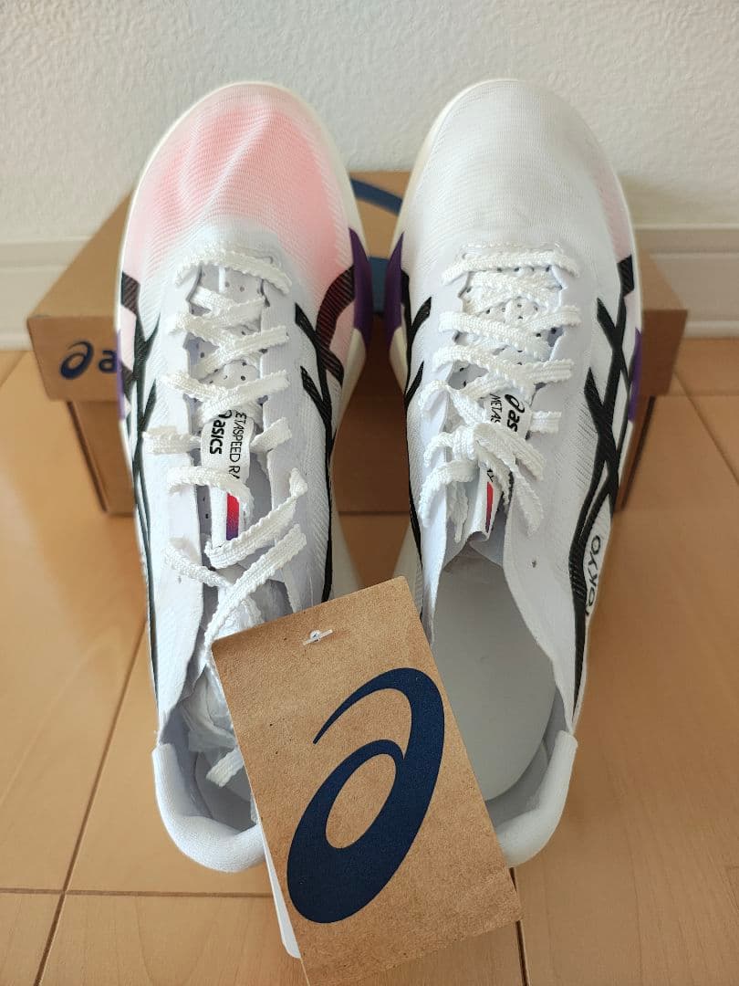 【新品未使用】ASICS メタスピードレイ 25.0cm ホワイト