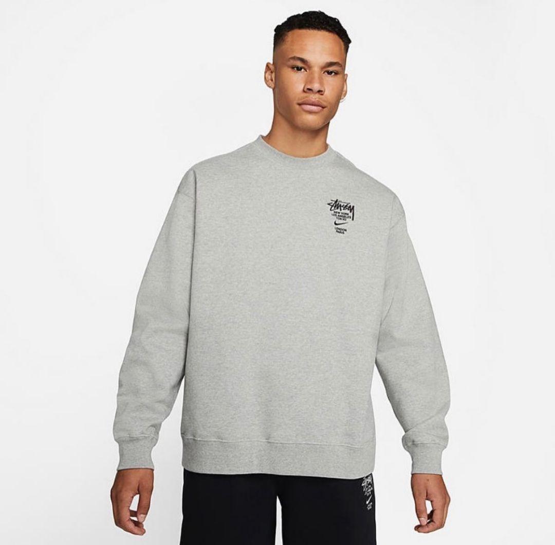 【激レア・即完売モデル】ゆるダボ　NIKE×Stussy　スウェット　グレー　L