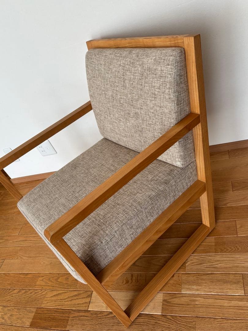 【AD CORE】ラウンジチェア 1PソファA-MODEオーク椅子 【ADコア】