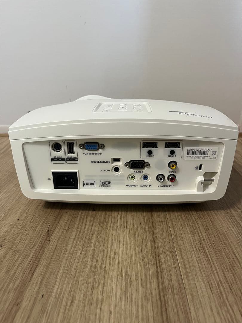 Optoma オプトマ フルHDプロジェクター HD37