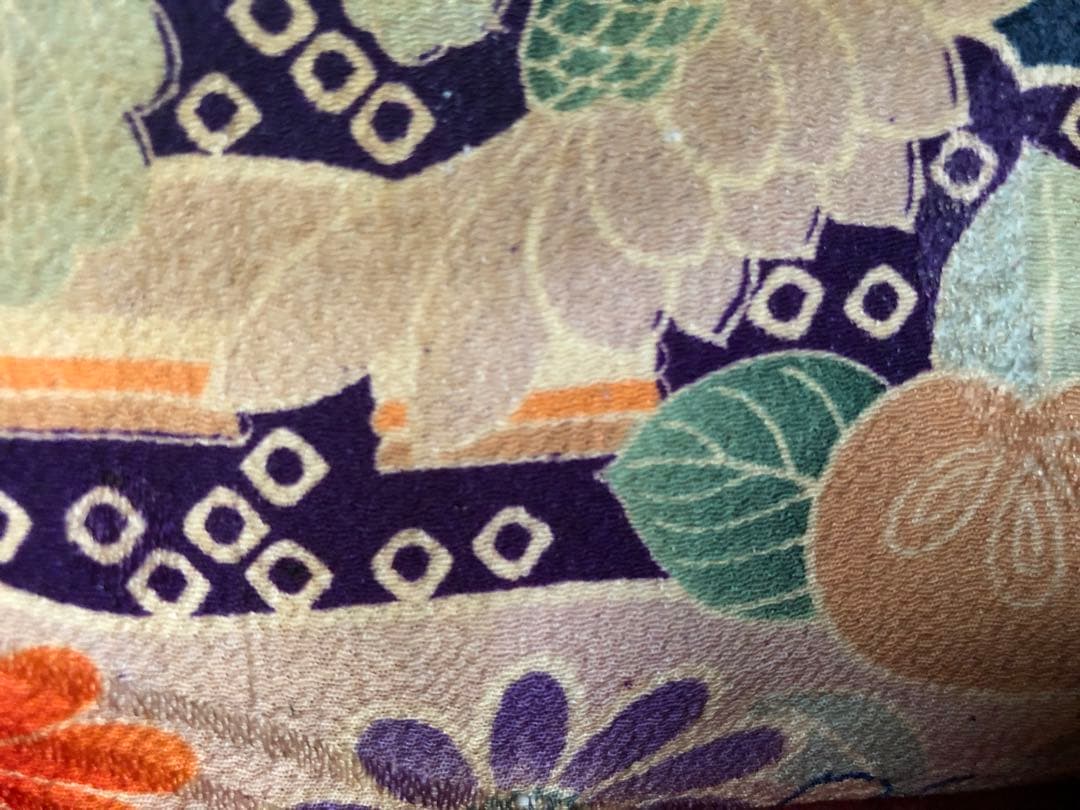 一閑張り　一閑張りバック　 江戸縮緬　古布　犬張子