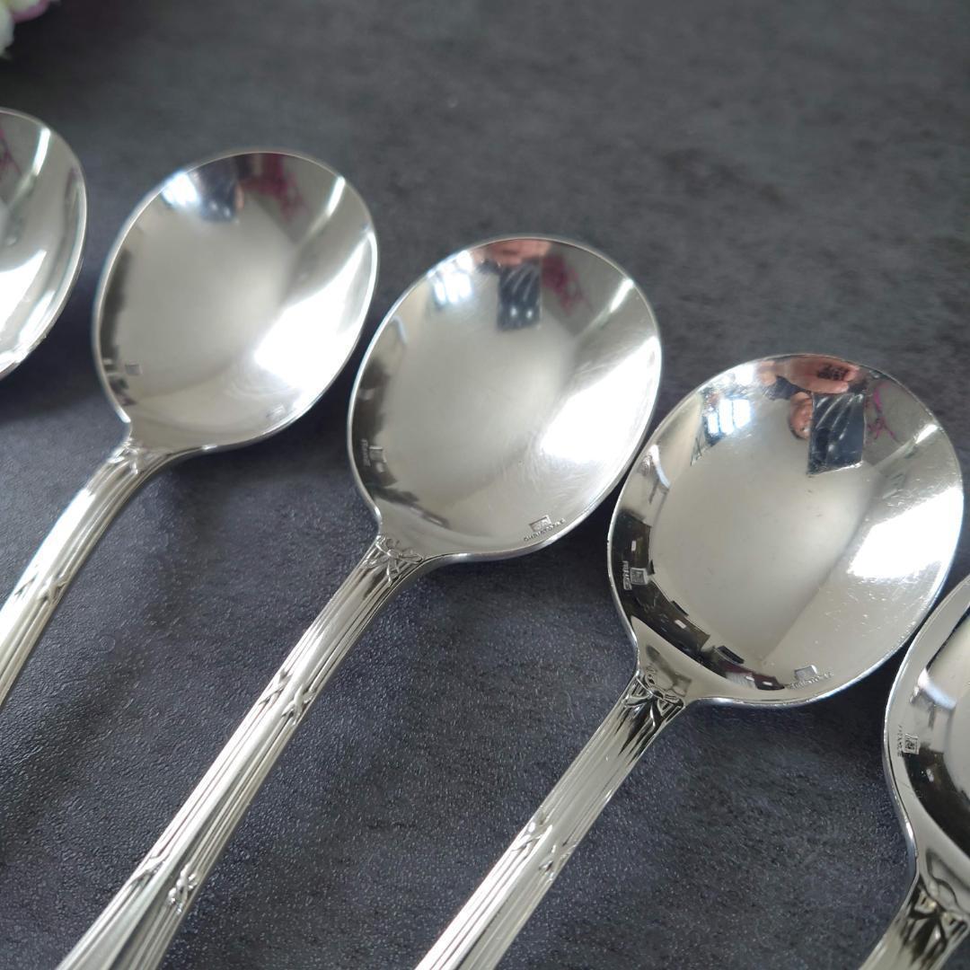 クリストフル リュバン コンソメスプーン 6点