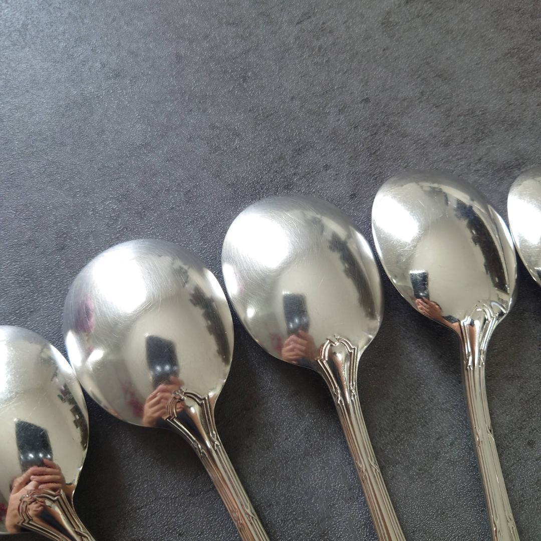 クリストフル リュバン コンソメスプーン 6点