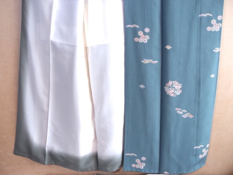 伊勢丹誂　染め小紋（花丸文）裄65,5　正絹美品