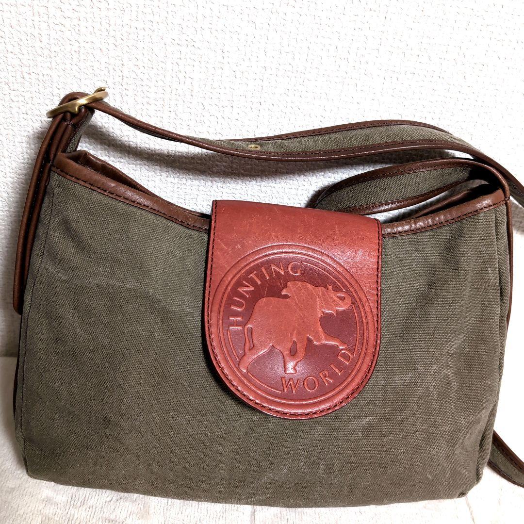 eq20 HUNTING WORLD ショルダーバッグ オリーブグリーン
