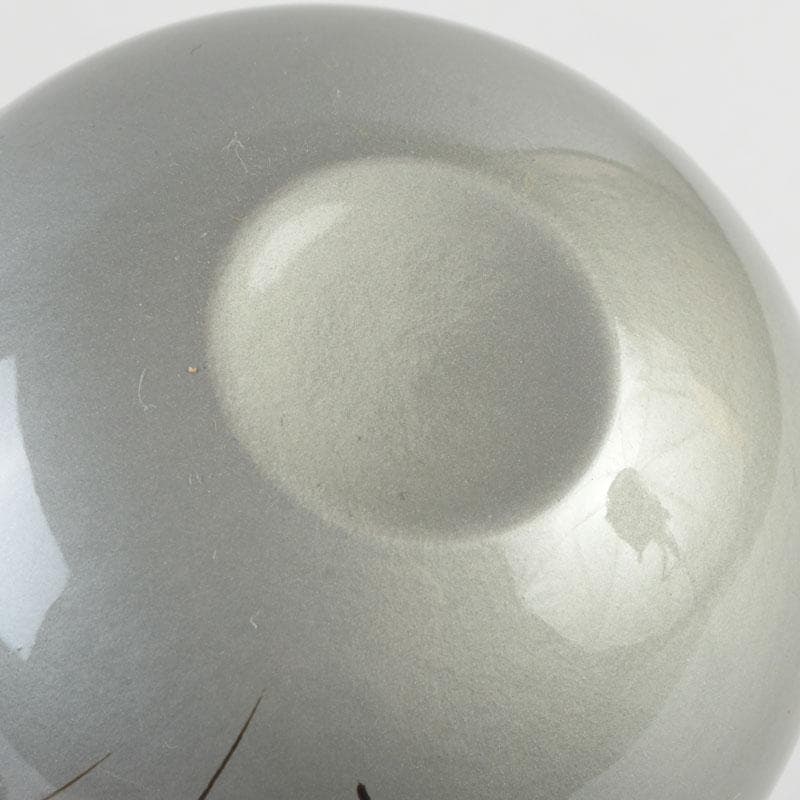 茶道具　越前蒔絵師　宮田宗景作　月見兎蒔絵　丸棗　共箱　V　9905