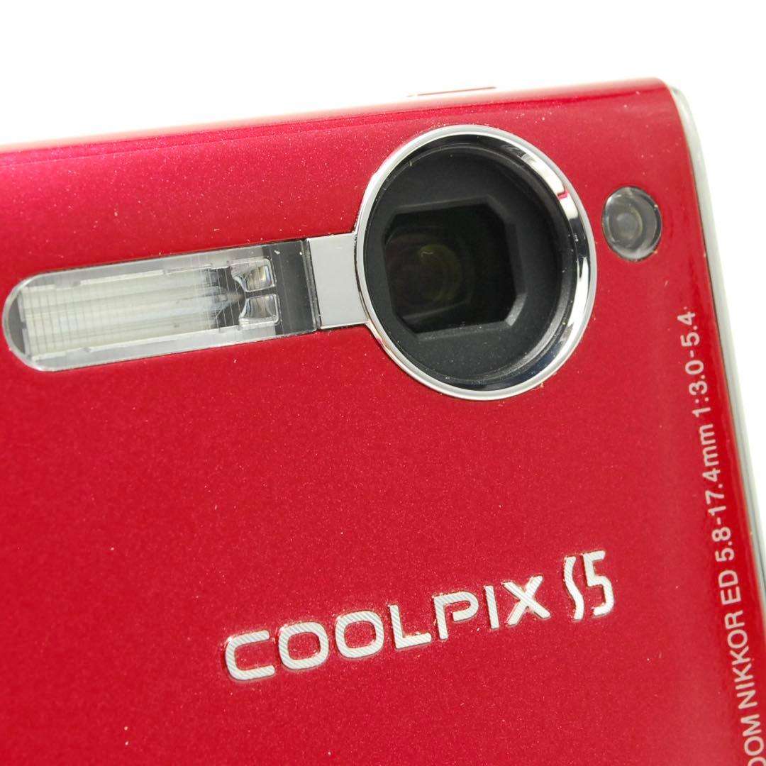vintage 様_Nikon COOLPIX S5 ❤️スマホ転送 レッド ニコ
