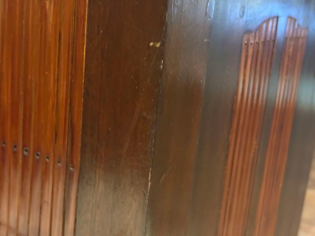 アジアン　コンソール　バンブー　電話台　ファックス台　アンティーク　IZ