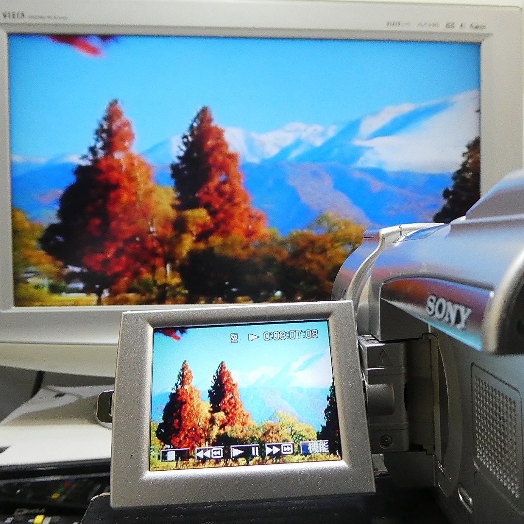 動作品 ソニーDCR-TRV70 MiniDV ビデオカメラ DVDダビングに