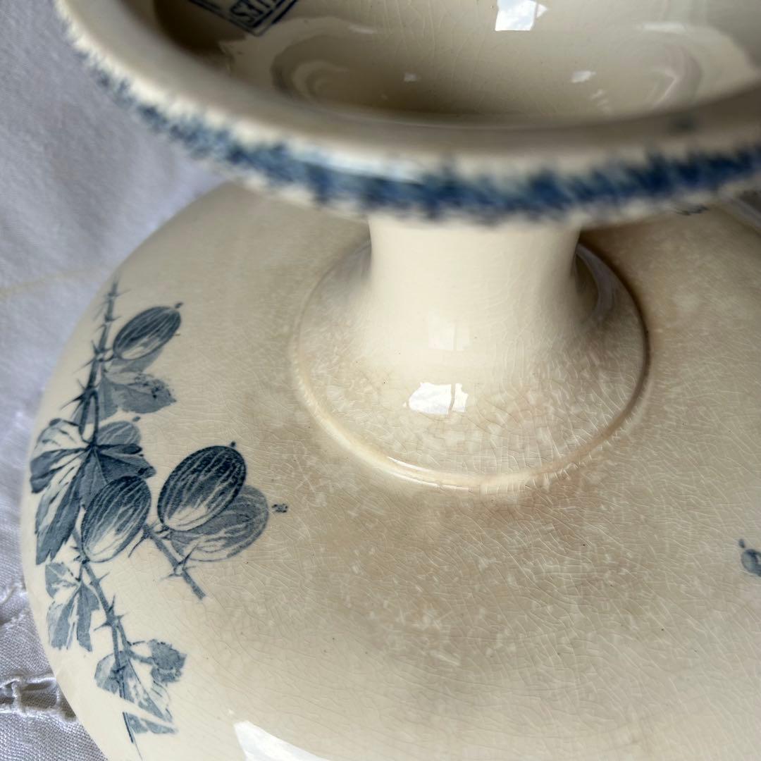 sarreguemines 高台　すぐりの実　グロゼイユ　コンポティエ　フランス