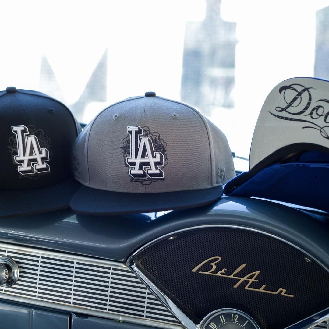 MISTER CARTOON DODGERS 47 GRAFFITI CAP 灰