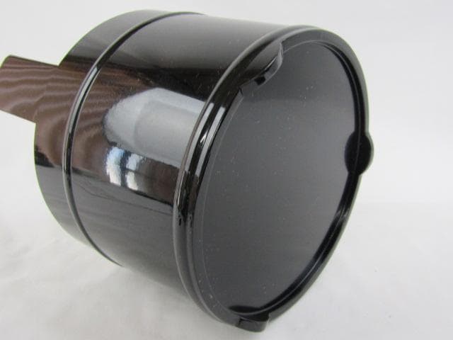 Y5-0801 ◇茶道具 輪島塗 塗師 茶平一齋 真塗 手桶◇