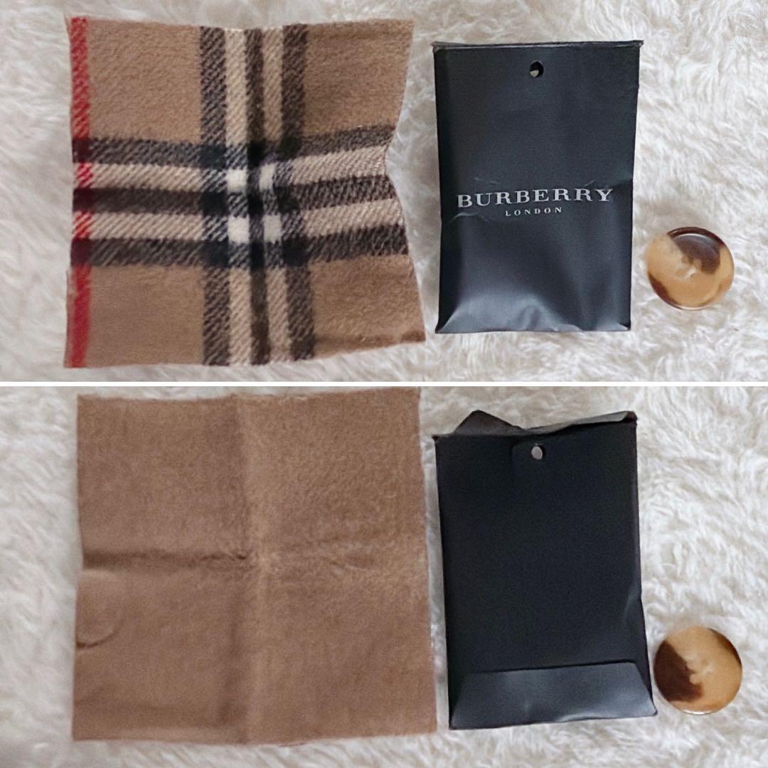 【バーバリーロンドン】カシミヤ混ウール ダブルフェイスフーデットコート キャメル