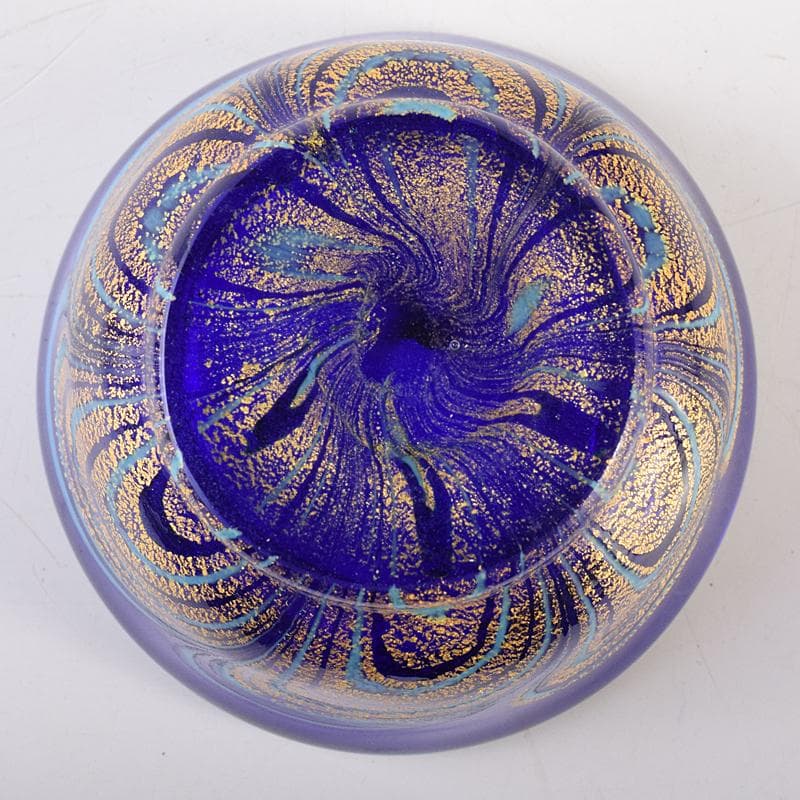 ガラス工芸　岩田久利作　盃　共箱　V　R8672