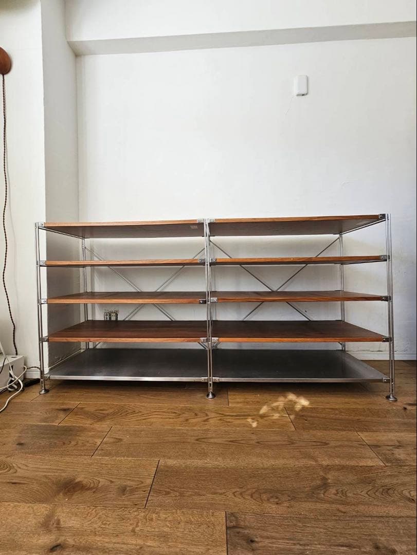 無印良品　ステンレスユニットシェルフ　幅86センチ