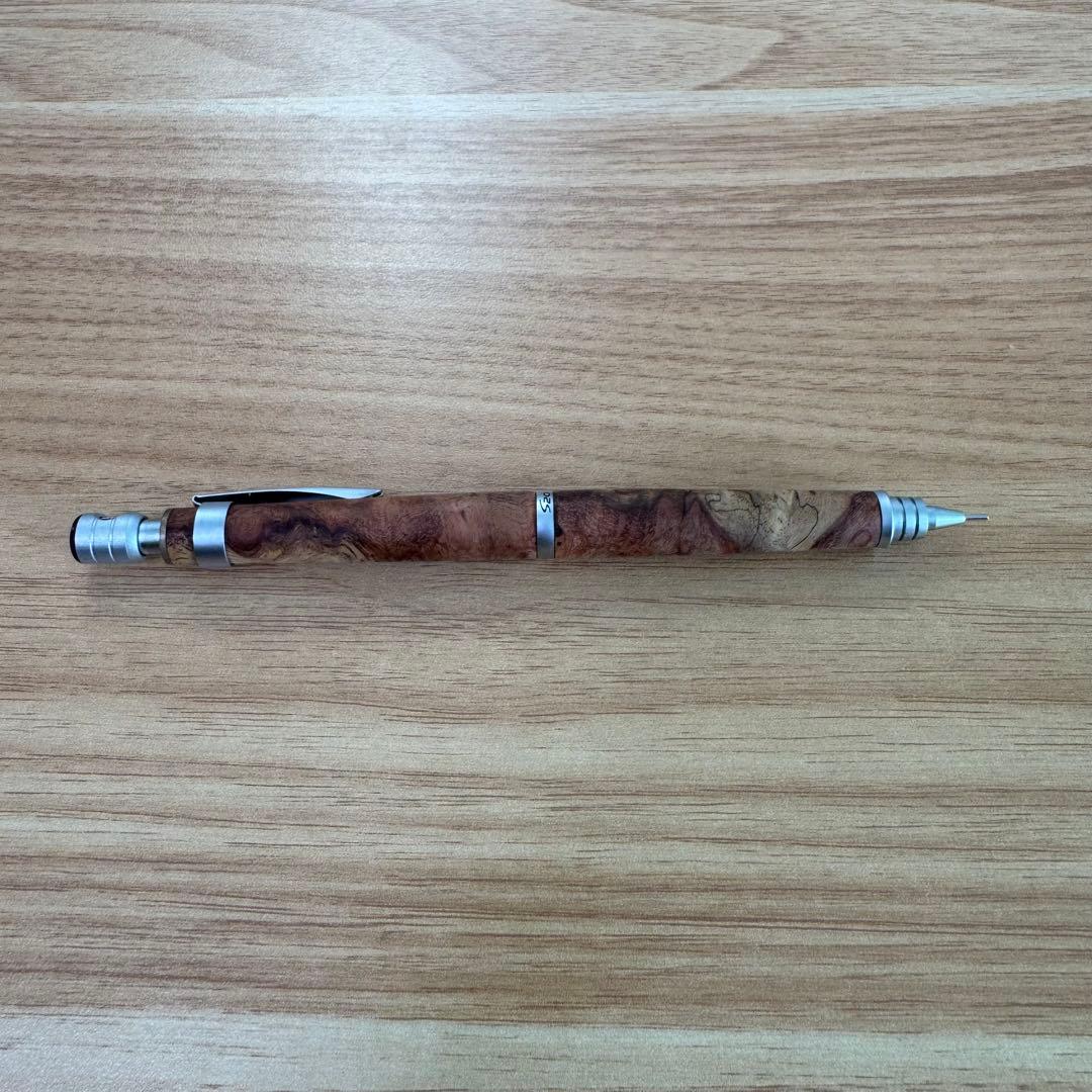 S20 紅白花梨 木軸 シャーペン