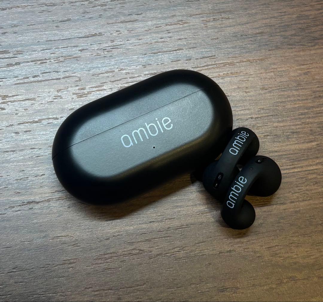 イヤホン ambie sound earcuffs AM-TW01 Black