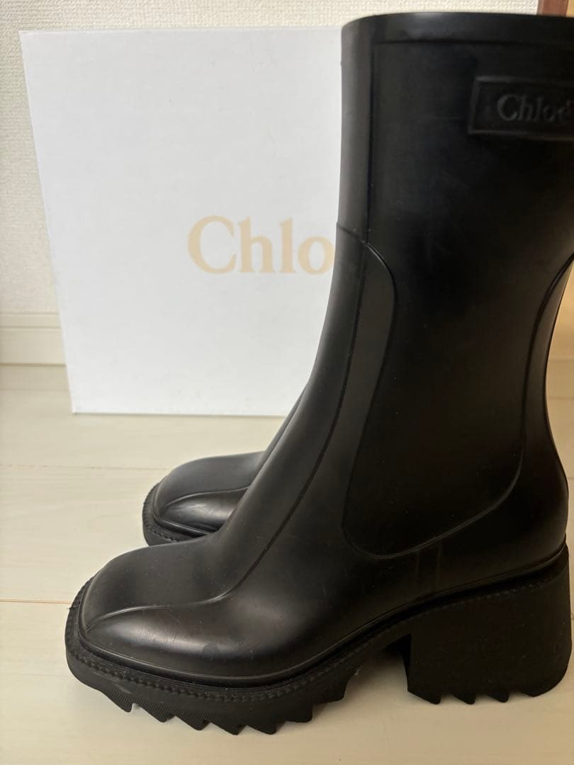 Chloé ブラック ヒール付き長靴