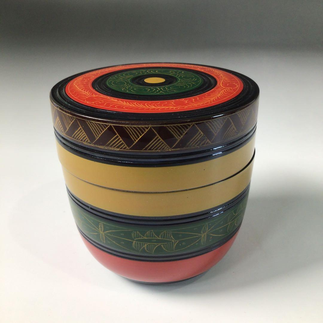 Ｒ８３４　棗　『道場宗廣作』『唐物写』『独楽棗』　共箱　茶道具