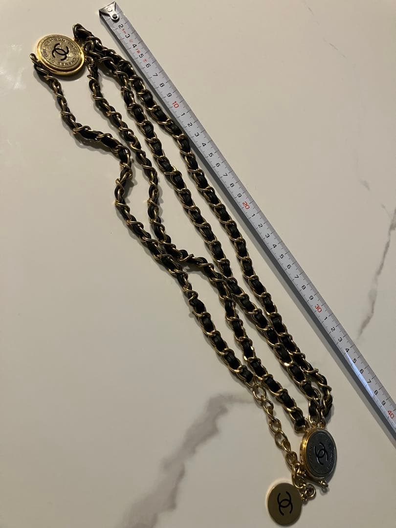 CHANEL シャネル チェーンベルト 3連 モチーフ ヴィンテージ