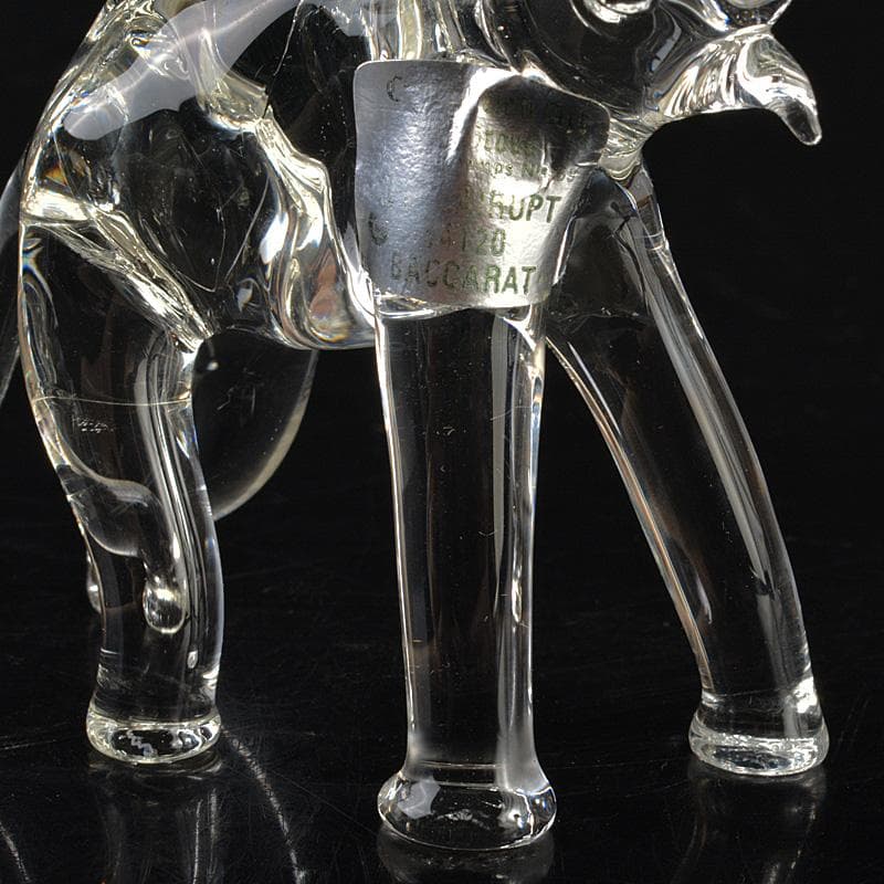 Baccarat　バカラ　クリスタルガラス　象　エレファント　V　R7036
