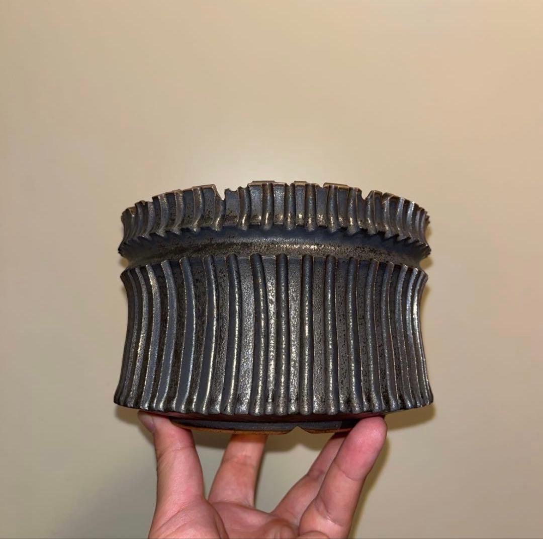 XL SIZE 植木鉢 作家鉢 グラキリス パキプス 恵比寿大黒 黒鬼城 魔界玉