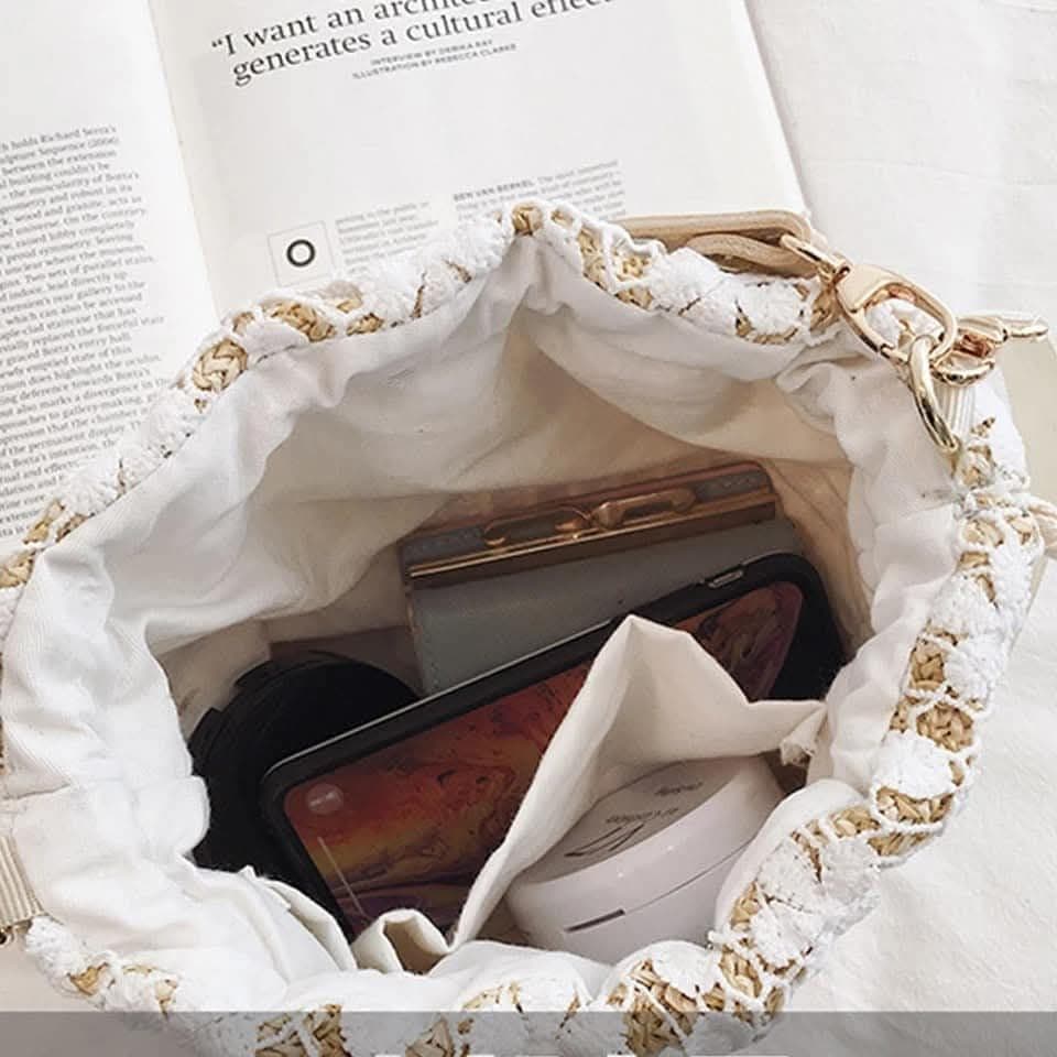 【肩掛け&手さげ】 花柄 かごバッグ ショルダー ミニバック 春夏お薦め♡