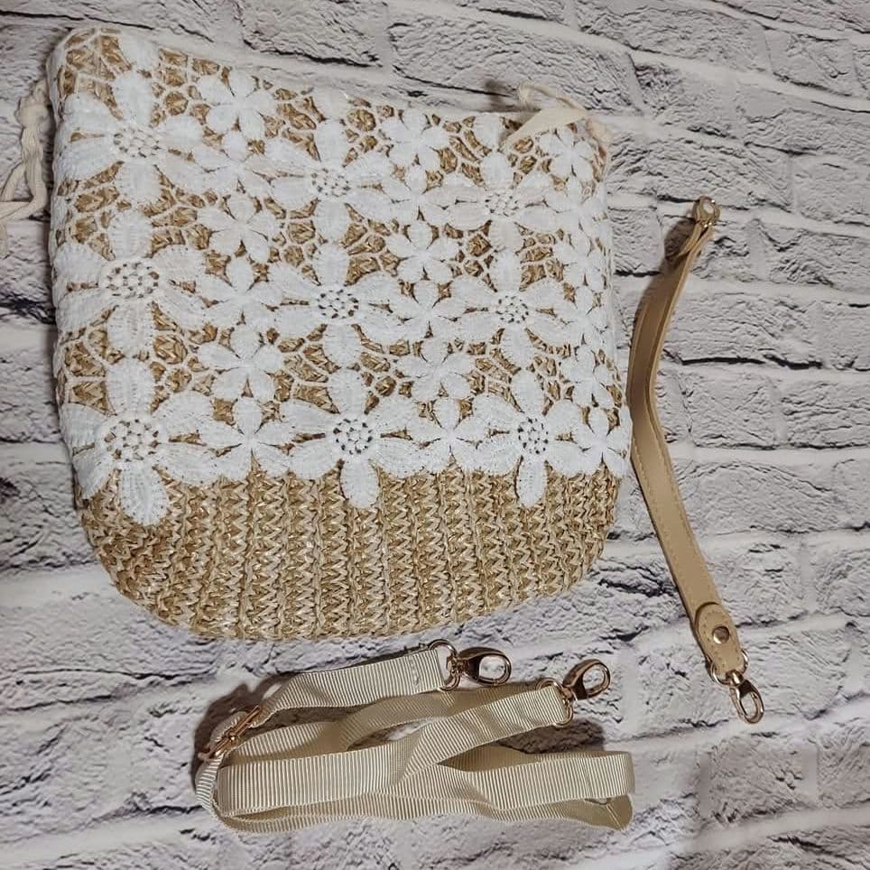 【肩掛け&手さげ】 花柄 かごバッグ ショルダー ミニバック 春夏お薦め♡