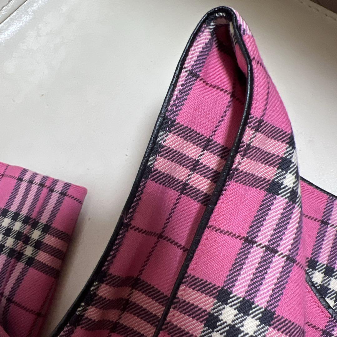 極美品✨希少色✨バーバリーロンドン ノースリーブワンピース ノバチェック ピンク