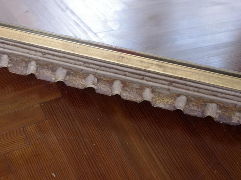 アンティークフレームの壁掛け鏡 中型ミラー 装飾 美容室 英国 フランス M01