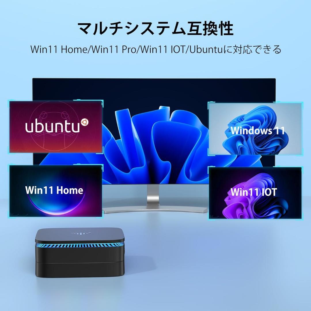 ミニpc n100 mini pc 最大3.4GHz 4C/4T 小型 S873