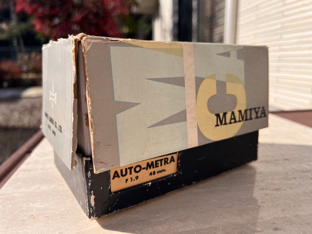 【ジャンク品】マミヤ Auto-Metraフィルムカメラ 革のケース レアな箱付