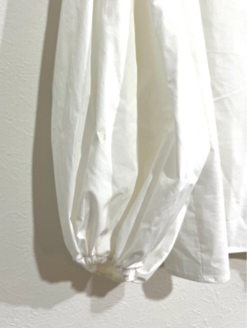 CELERI 2025SS パフスリーブシャツ　白　ドゥーズィエムクラス