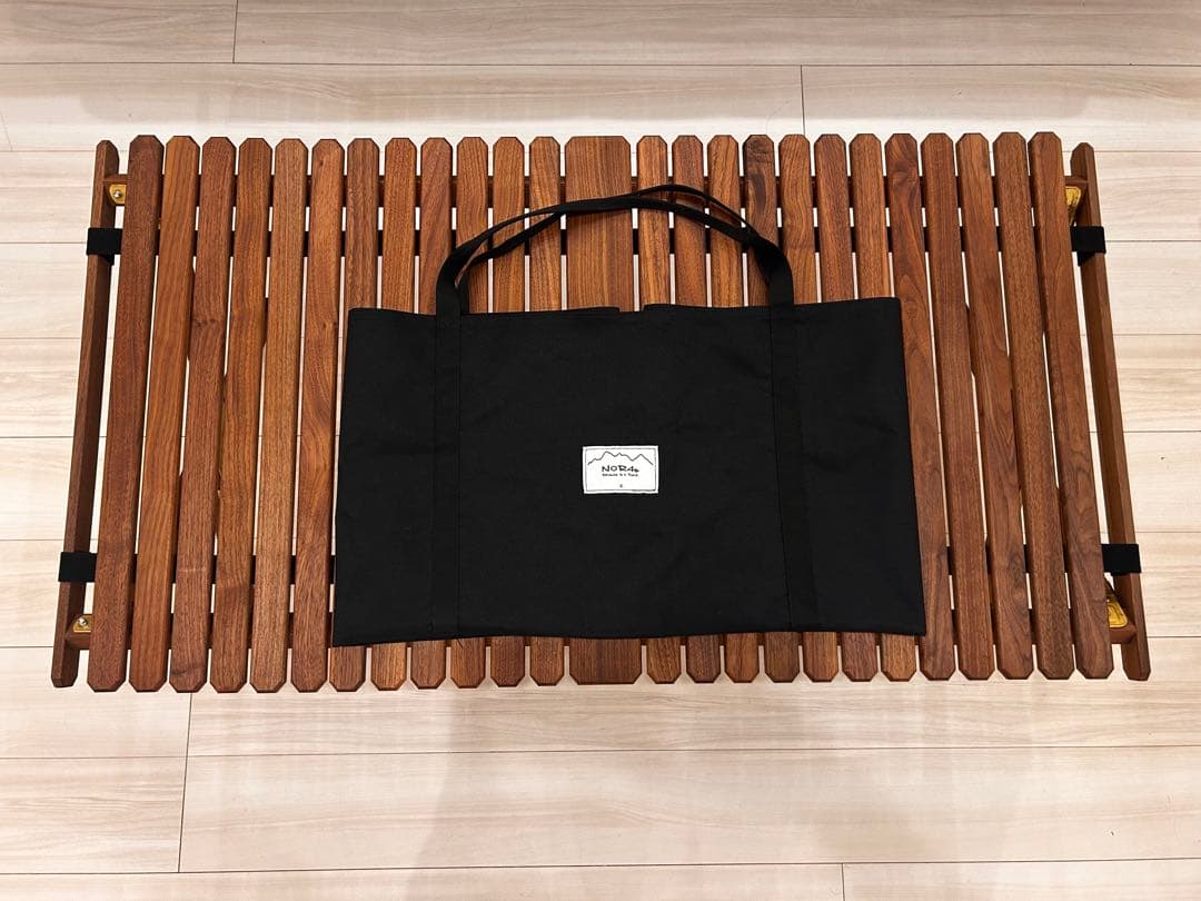 【室内で一度設営】NORAsテーブル typeA 1100 銅金具　純正ケース付