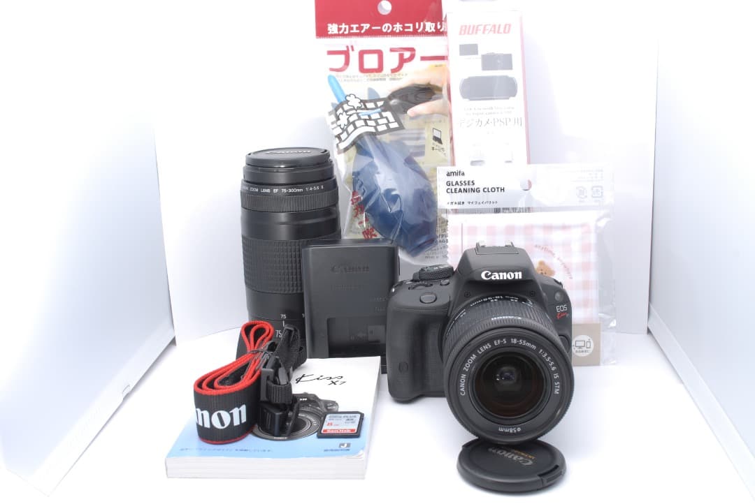 ‼️スマホ転送可‼️Canon Kiss X7 デジタル一眼レフカメラWレンズキット