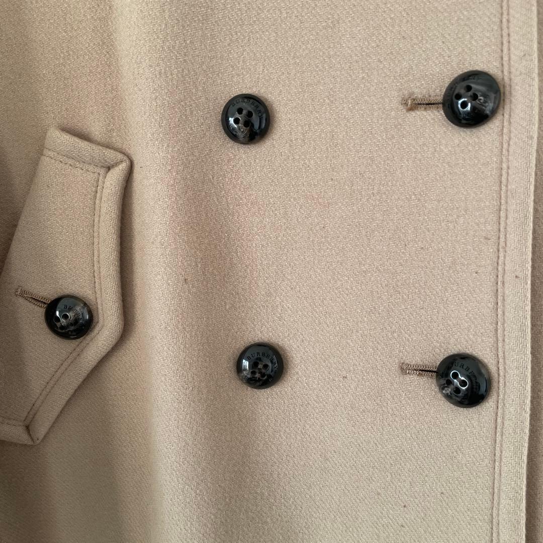 ✨ 【BURBERRY】バーバリー ウール ケープ風ショートコート（キャメル)